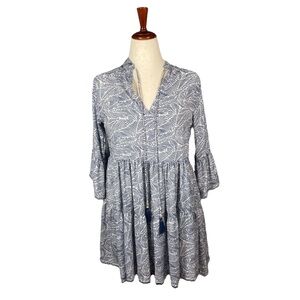 Paani Babydoll Flowy Tiered Dress Fairycore Boho floral size Small Feminine